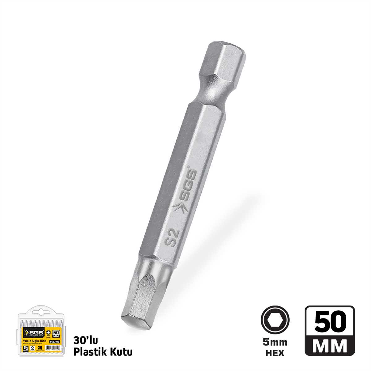 ALLEN UÇLU BİTS S2 5mm*50mm Sand-Pro Series